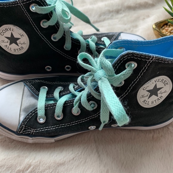 size 3 black converse high tops